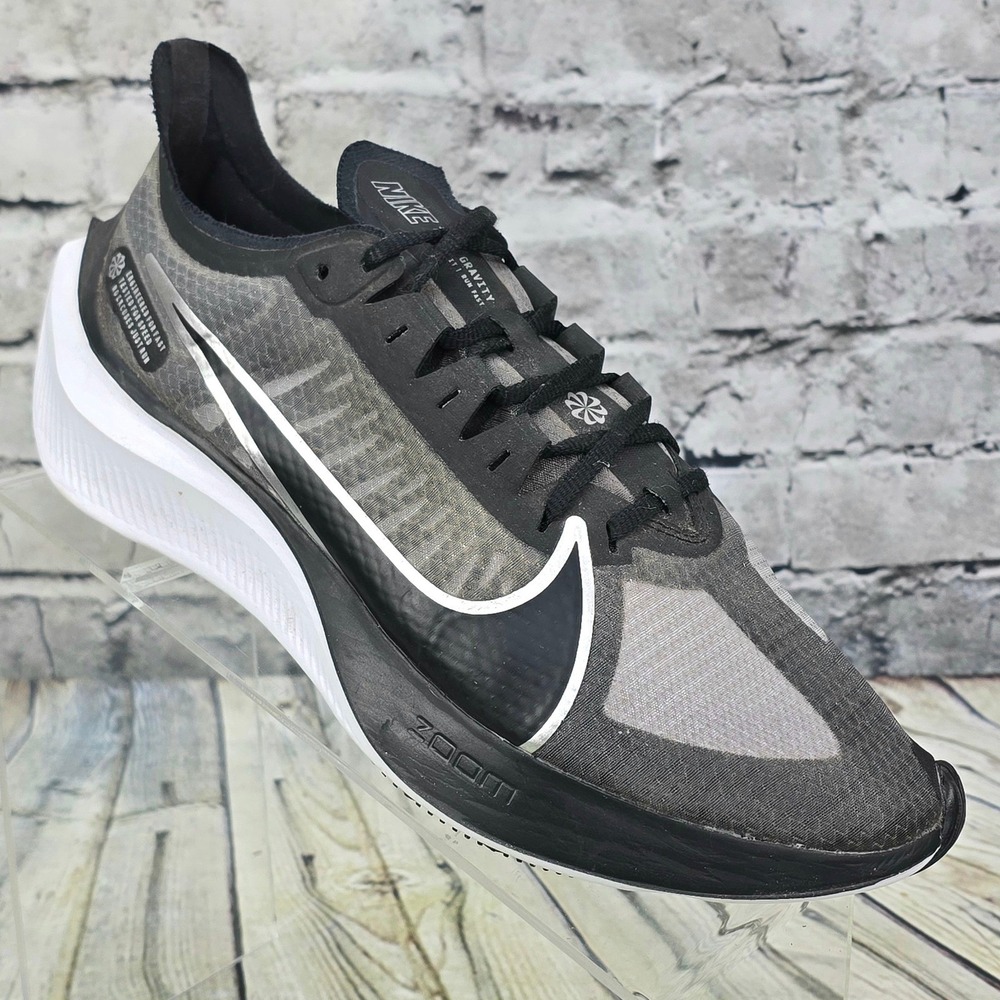 Nike Zoom Gravity Running Shoes Womens 9 Black Silver BQ3203-002 Speed Training